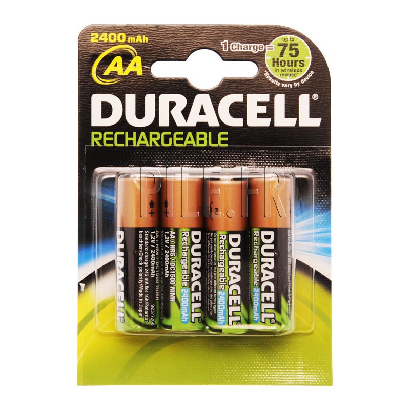 DURACELL Recharges Plus Piles Rechargeables type LR6 / AA 1300 mAh