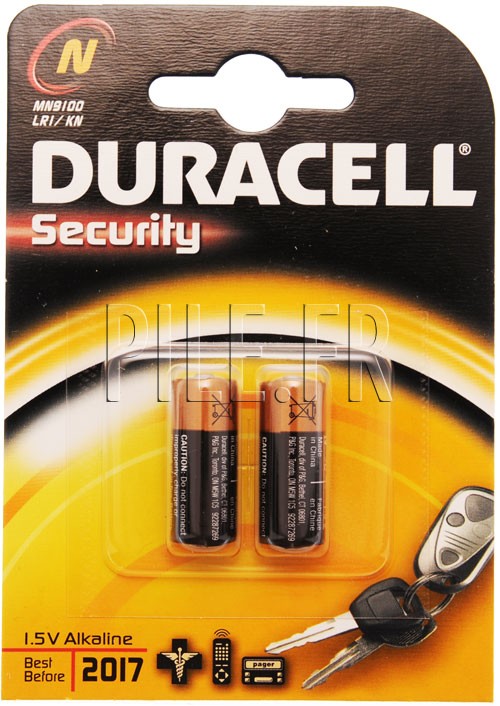 Pile alcaline Duracell MN9100 Lady LR1 Taille N 1,5 V Batterie UM5, UM-5, Lady LR1 Size N, Piles standard, Piles