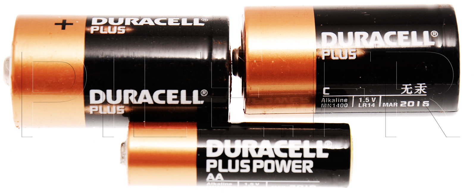Pile alcaline Duracell Procell, 10 piles Duracell Procell Type LR06, AA 1,5  volts, piles professionelles de haute qualite